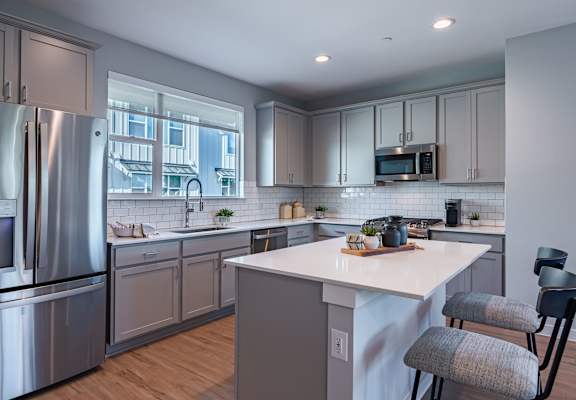 Amazing kitchens with modern appliances at Villae ATX Luxury Rental Townhomes, Texas, 78652