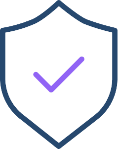 the symbol for a shield with a tick in it