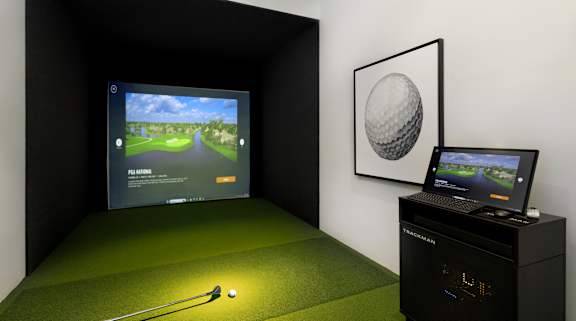 Apartments with a Golf Simulator at The Marc Luxury Apartments in Palm Beach Gardens FL