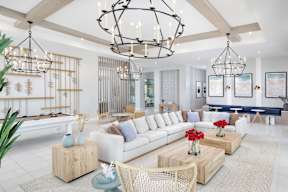 Clubhouse with Lounge Seating at Everly Luxury Apartments in Naples FL