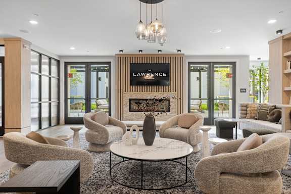 Furnished Living Area1 at The Lawrence, Parsippany, New Jersey
