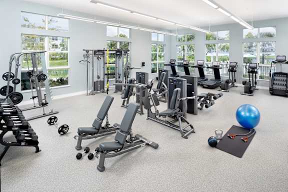 Professional Fitness Center at Everly Luxury Apartments in Naples, Florida