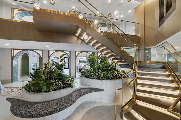 Clubhouse Lobby at The Pearl at Station Bay, South Amboy New Jersey