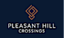 A logo with the text "Pleasant Hill Crossings" in front of a dark background.