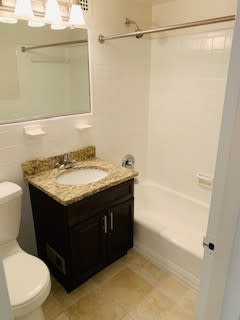 Bathroom with sink at The 925 Apartments, Washington, Washington