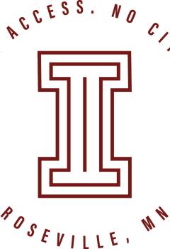 the logos of two different logos in red on a black background