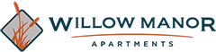 4th Street Apartments Logo in black red and grey