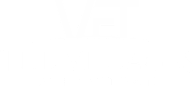 A black and white logo for The Villages in Alfort Town.