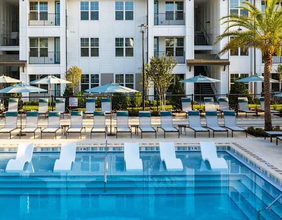 Drift Town Center East resort-style pool with surrounding sundeck 