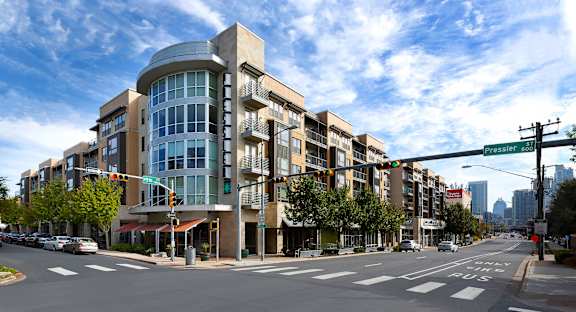 Pressler Building Exterior with Retail