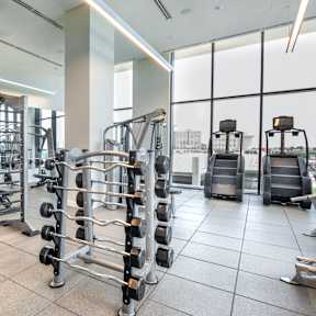 Community Gym at Eastline Residences Apartments, Texas, 75206