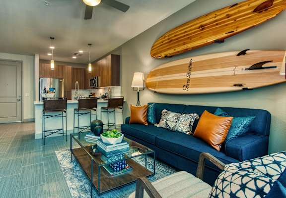 livingroom and kitchen