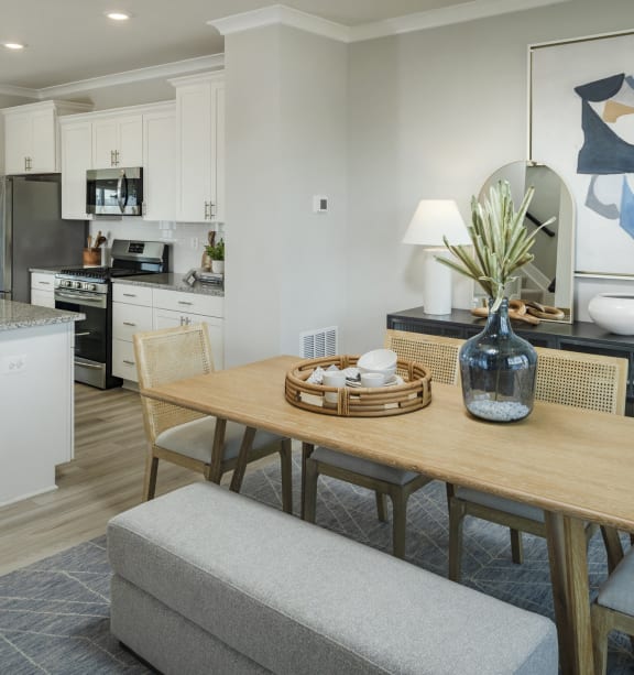 Evolv Residential at Stonehaven Apartments Kitchen and Dining Area
