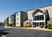 Thumbnail 25 of 25 - Frontside view of apartment building at Pheasant Park Apartments, New Hope, MN, 55428-5401
