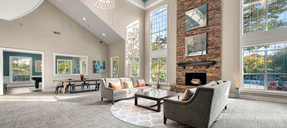 Residential Clubhouse at Bridgewater Apartments in Duluth, GA, 30096