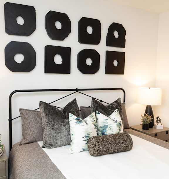 Modern Bedroom at Lakeside Villas Apartments in Hampton, GA, 30228