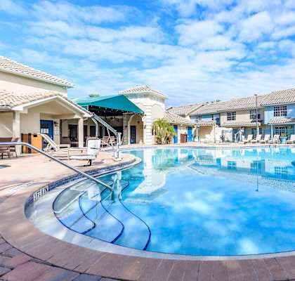 Pool view at Saratoga Resort Villa Apartments, Florida, 34746