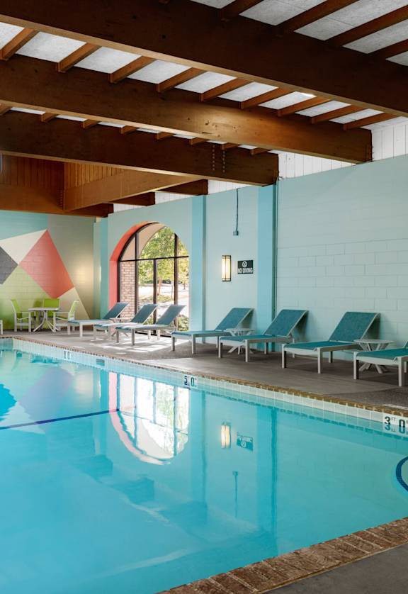 Indoor Pool View at Pebblebrook Flats, Minnesota, 55437