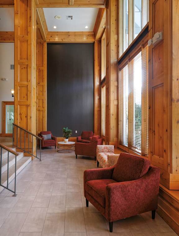 Clubhouse sunroom at The Vineyards Apartments, Germantown, 38138
