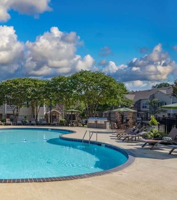 Resort Style Swimming Pool at Trailside at Greenline, Cordova, TN, Tennessee