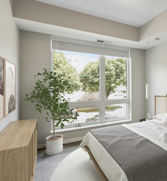 Corner Unit with Large Windows, Natural Light and Large Kitchen Island at The Whit