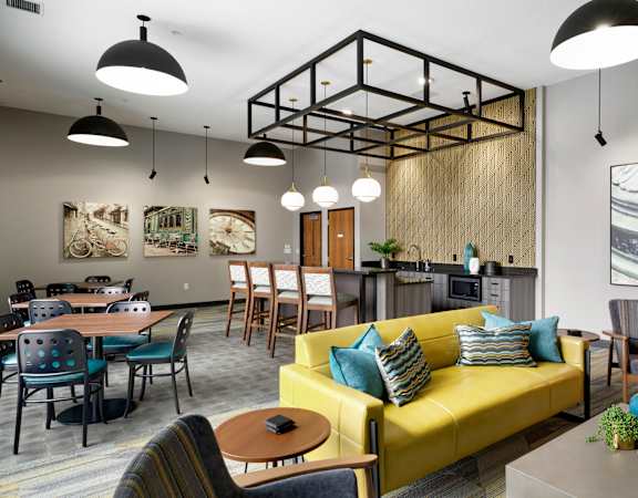 Resident lounge at Villages on McKnight, St. Paul, Minnesota