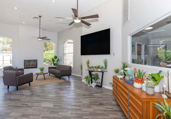Spacious Living Room at Spin Apartments, Las Vegas, 89110