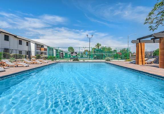 Outdoor Swimming Pool at Jolt Apartments, Las Vegas, NV, 89119