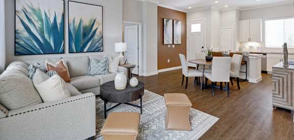 Modern Living Room at Avilla Lakeridge, Arlington, TX 76002
