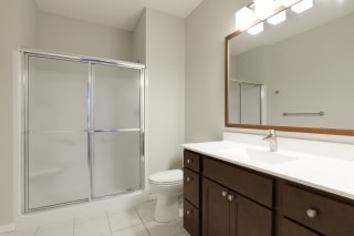 Glass Covered Shower Glass Covered Shower at Waterstone Place, Minnetonka
