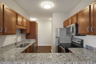 Kitchen With Energy Efficient Appliances at Waterstone Place, Minnetonka, 55305