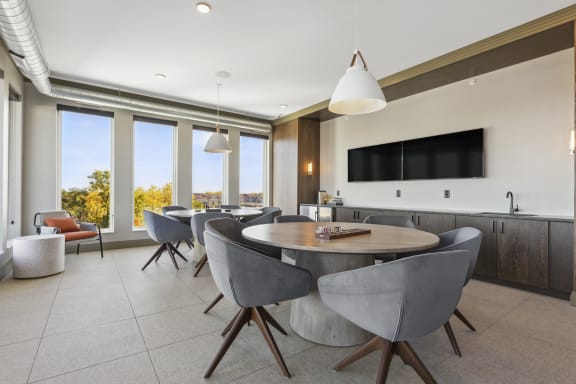 entertaining game room at Savor Apartments