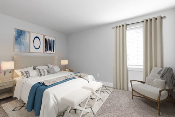 Bedroom at Linkhorn Bay Apartments, Virginia, 23451