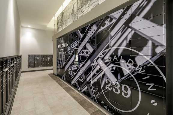 Package concierge at The Baldwin at St. Paul Square, Texas, 78205