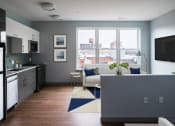 Thumbnail 12 of 27 - Studio Kitchen Living at Nightingale, Providence, 02903