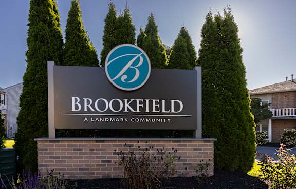 Property Signage at Brookfield Apartments, Macungie, Pennsylvania