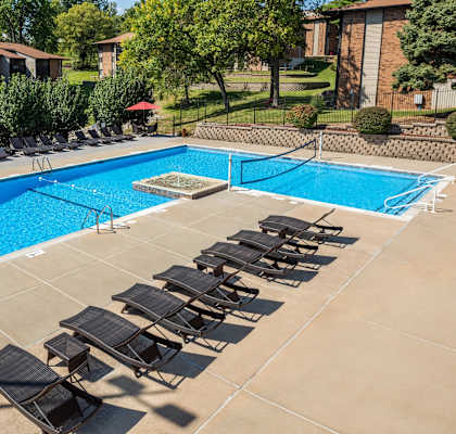 Pool View at Whisper Hollow Apartments, Maryland Heights, MO