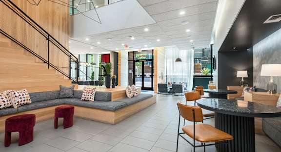 Outdoor Patio with Skyline Views