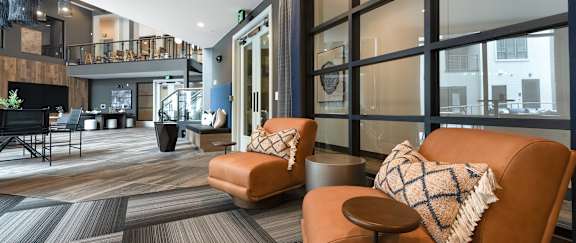 Hensley Apartment Lobby Common Area Close Up Photo