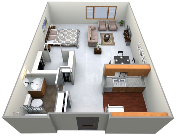 Floor Plan  Union Park Apartments Studio