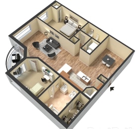  Floor Plan 2x2 A