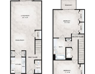 Floor Plan tu2-th