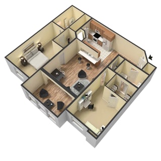 Floor Plan - 2 bedroom apartment