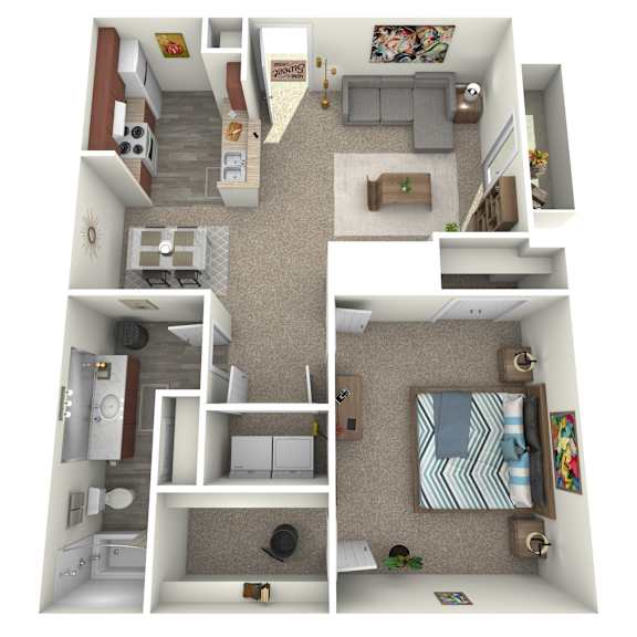 Lincoln 1 Bed 1 Bath Lincoln 1 Bed 1 Bath at The District, Memphis