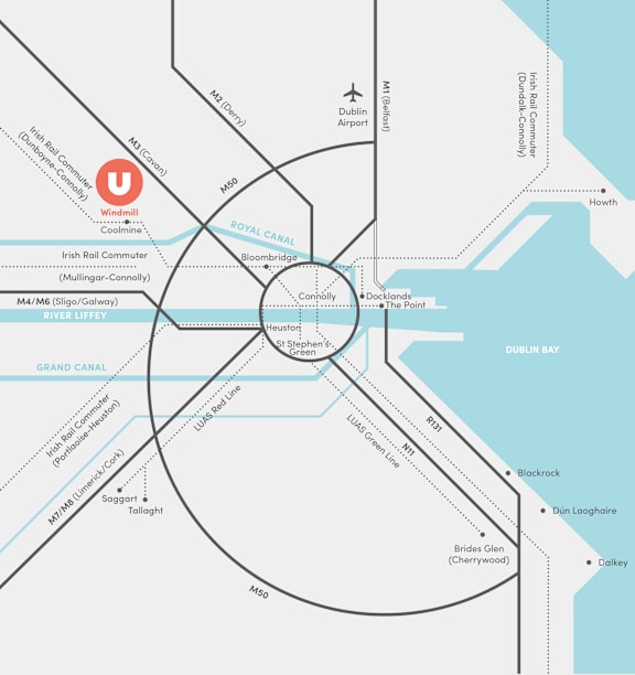 a map of the airport with a sign on it