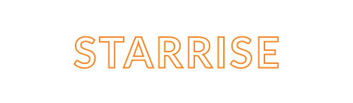 The image features the word "STARRISE" in bold, orange letters.