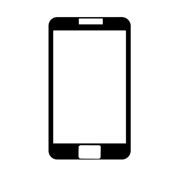 A black tablet with a white screen and a black bezel at The Edison at Union Market, Washington