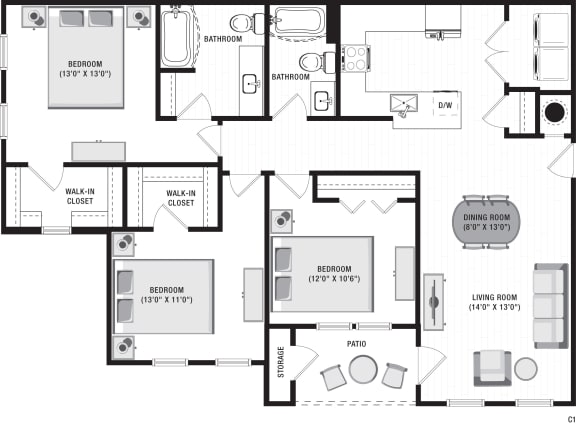 Avalon A2 Floor Plan