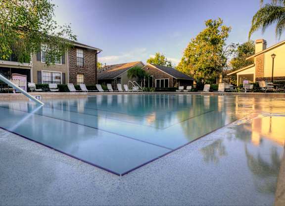 Pools are easily accessible from every Lincoln Shores apartment home.