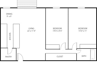 Hampshire Floor Plan at Lou Park, St. Louis Park, MN